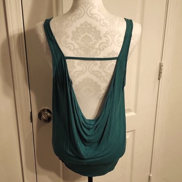 VINTAGE American Eagle Sheer High Low Drop Back Tank - Picture 2 of 7